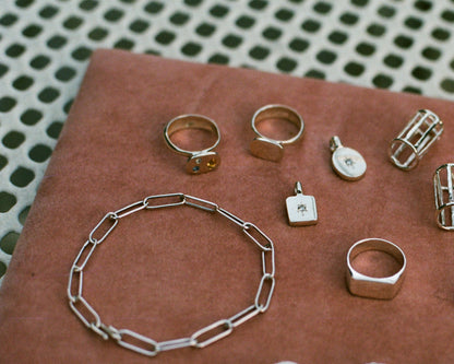 Gemmy Lifted Signet Ring